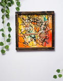 Handmade Wooden Wall Hanging with Hand Painted - Artytales