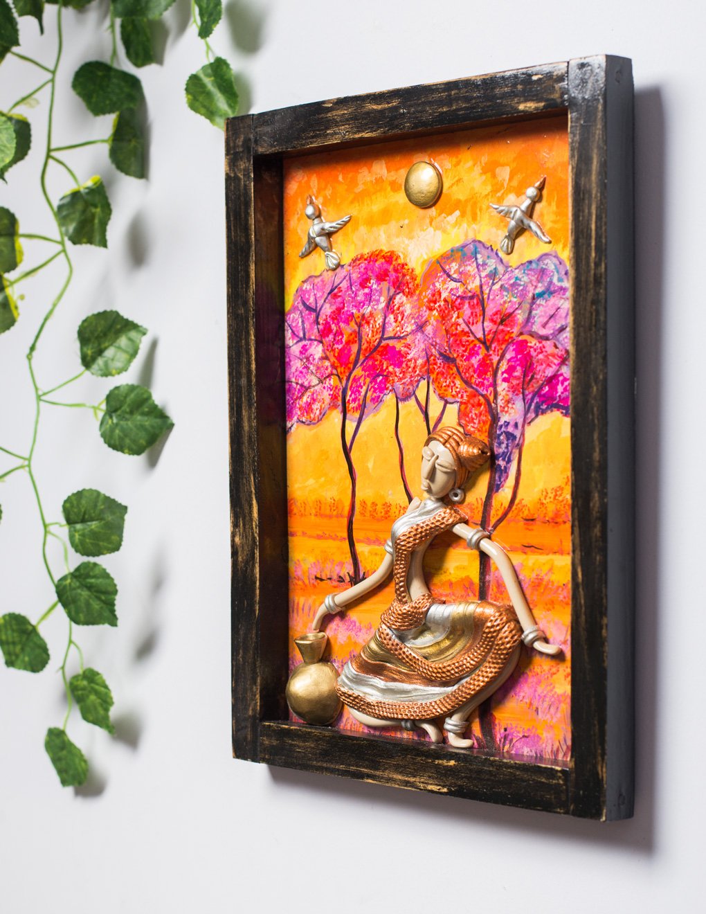 Handmade Wooden Wall Hanging with Hand Painted - Artytales