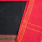 Black Handloom Mangalagiri Unstitched Suit