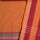 Orange Handloom Mangalagiri Unstitched Suit