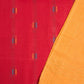 Red Handloom Cotton Woven Unstitched Suit