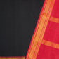 Black Handloom Mangalagiri Unstitched Suit