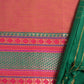Peach Handloom Mangalagiri Unstitched Suit