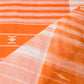 Orange Bengal Handloom Tant Cotton Saree