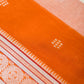 Orange Bengal Handloom Tant Cotton Saree