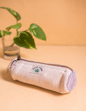 White Hemp Handmade Pencil Pouch