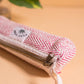 Red Hemp Handmade Pencil Pouch