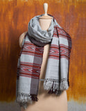 Grey Pure Handwoven Woollen Stole