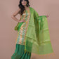Green & Gold Banarasi Nimzari Silk Suits with Banarasi Chanderi Dupatta - Artytales