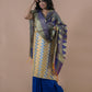 Blue & Gold Banarasi Nimzari Silk Suits with Banarasi Chanderi Dupatta - Artytales