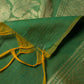 Green & Gold Banarasi Nimzari Silk Suits with Banarasi Chanderi Dupatta- Floral Work - Artytales