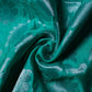 Banarasi Silk Silver Zari Suits with Dual Tone Double Zari Dupatta, Aqua green - Artytales