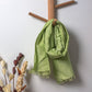 Green Woven Viscose Linen Stole - Artytales
