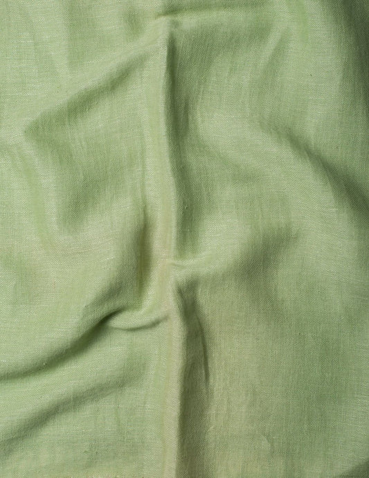 Green Woven Viscose Linen Stole - Artytales