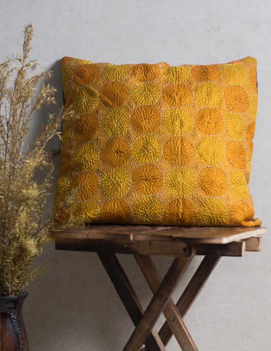 Bengal Kantha Cushion Cover Single