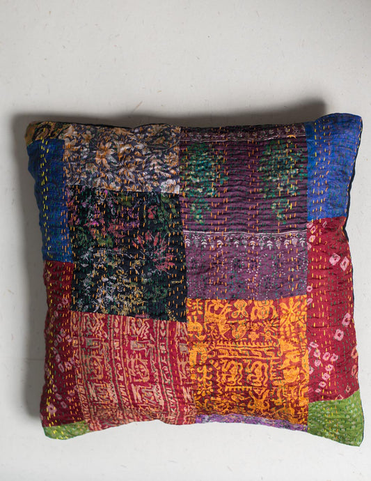 Kantha Patch Work Cushion Cover Single