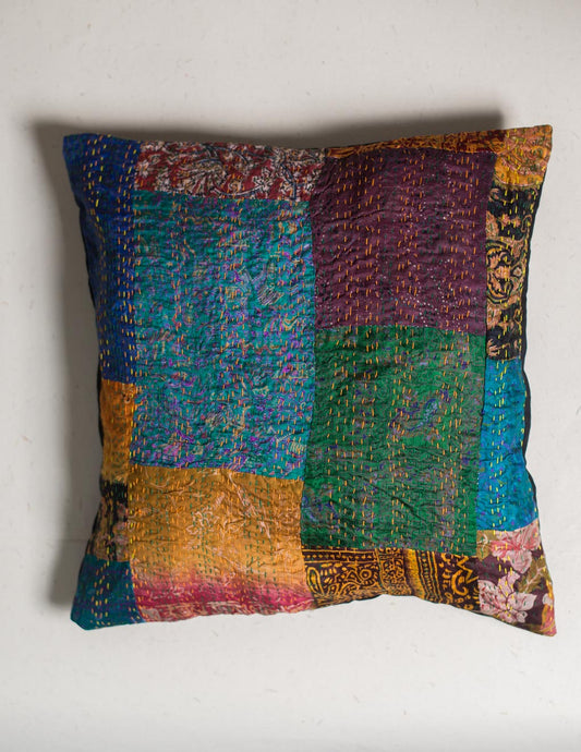 Kantha Patch Work Cushion Cover Single