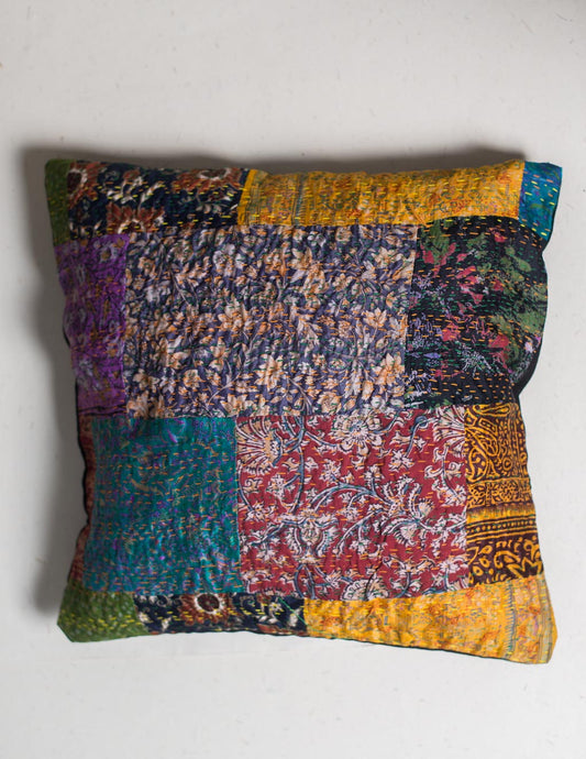 Kantha Patch Work Cushion Cover Single