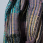 Mauve Stripe Handloom Cotton Matka Silk Stole