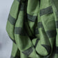 Green Stripe Woven Cotton Linen Stole