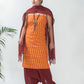Ikat Handloom Mustard Unstitched Suit Set