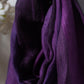 Violet Stripe Woven Bhagalpuri Pure Linen Stole
