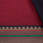Handloom Mangalgiri Red Cotton Unstitched Suit Set - Artytales