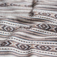 White & Brown Self Design Woollen Stole