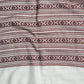 White & Red Self Design Woollen Stole