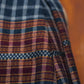 Navy Blue Check Pure Handwoven Woollen Stole