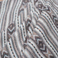 White & Brown Self Design Woollen Stole