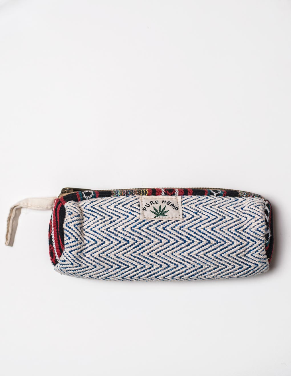 Blue Natural Fibre Pencil Pouch