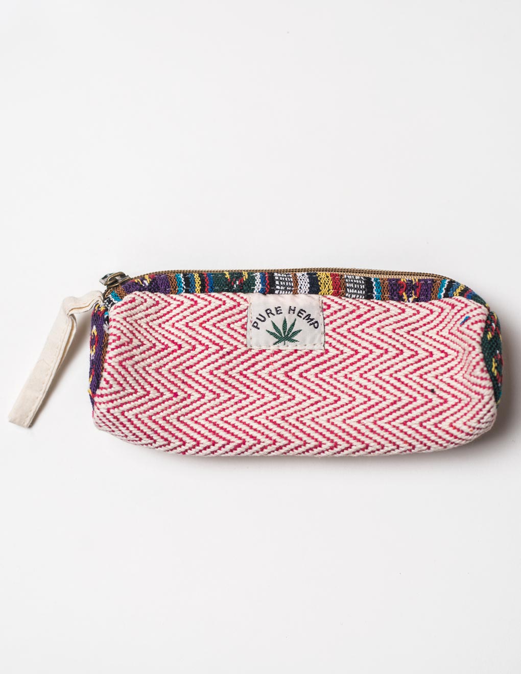 Pink Natural Fibre Pencil Pouch