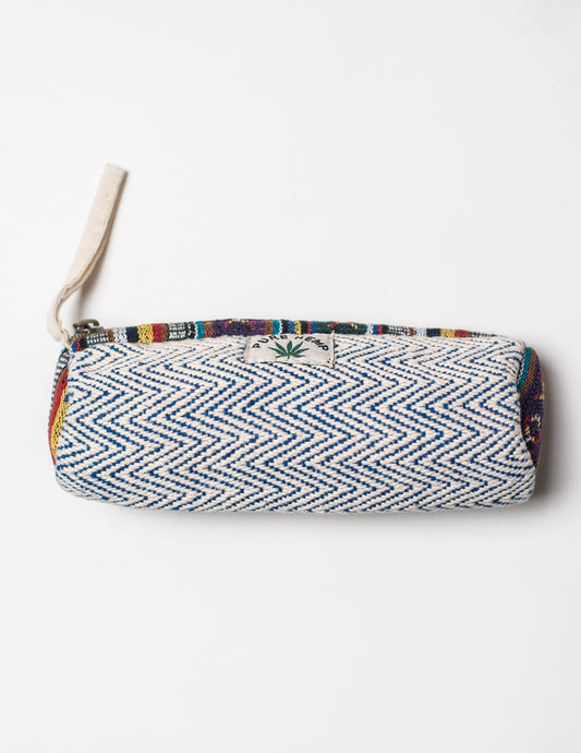 Blue Natural Fibre Pencil Pouch