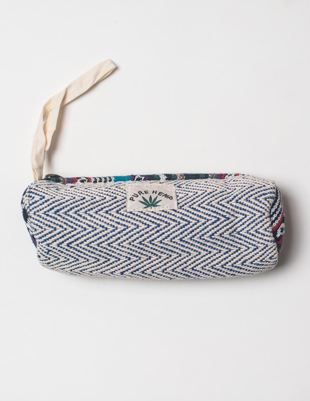 Blue Natural Fibre Pencil Pouch