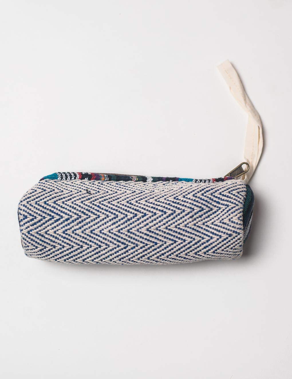 Blue Natural Fibre Pencil Pouch