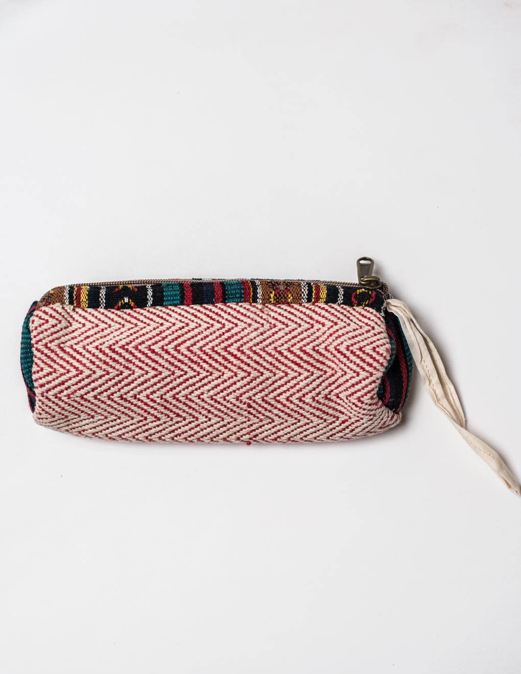 Red Natural Fibre Pencil Pouch