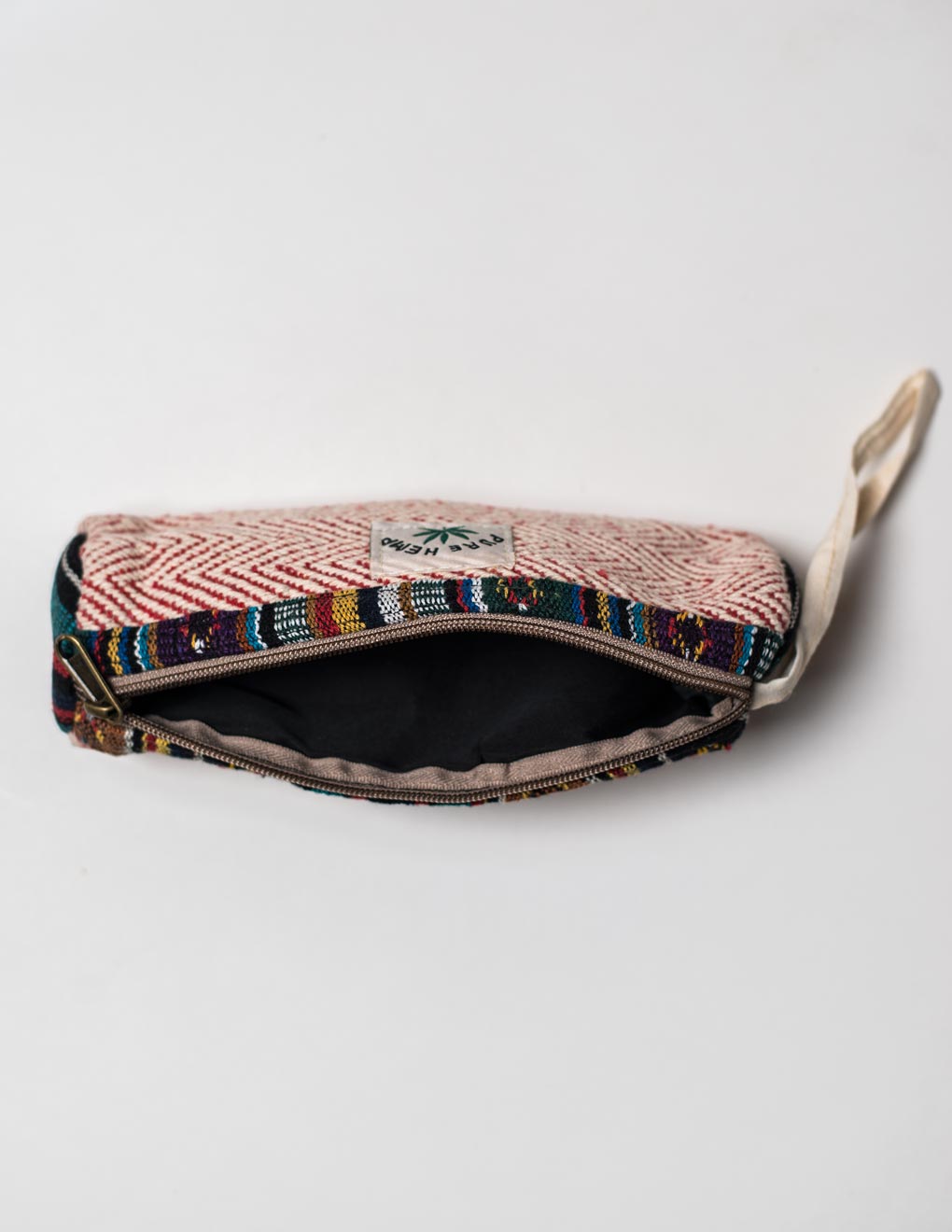 Red Natural Fibre Pencil Pouch