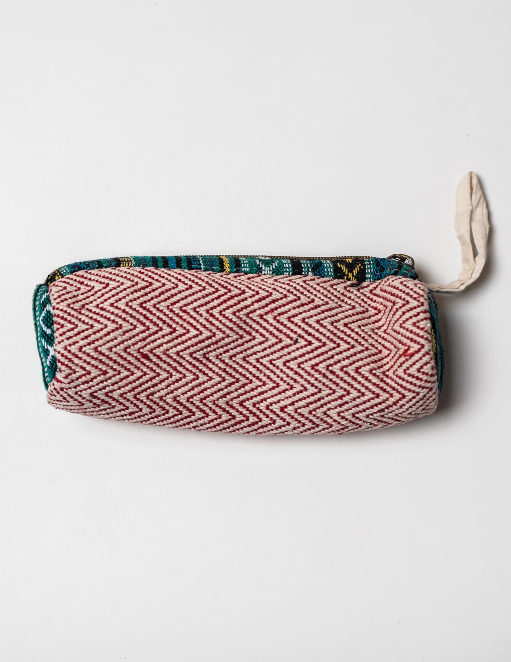 Red Natural Fibre Pencil Pouch