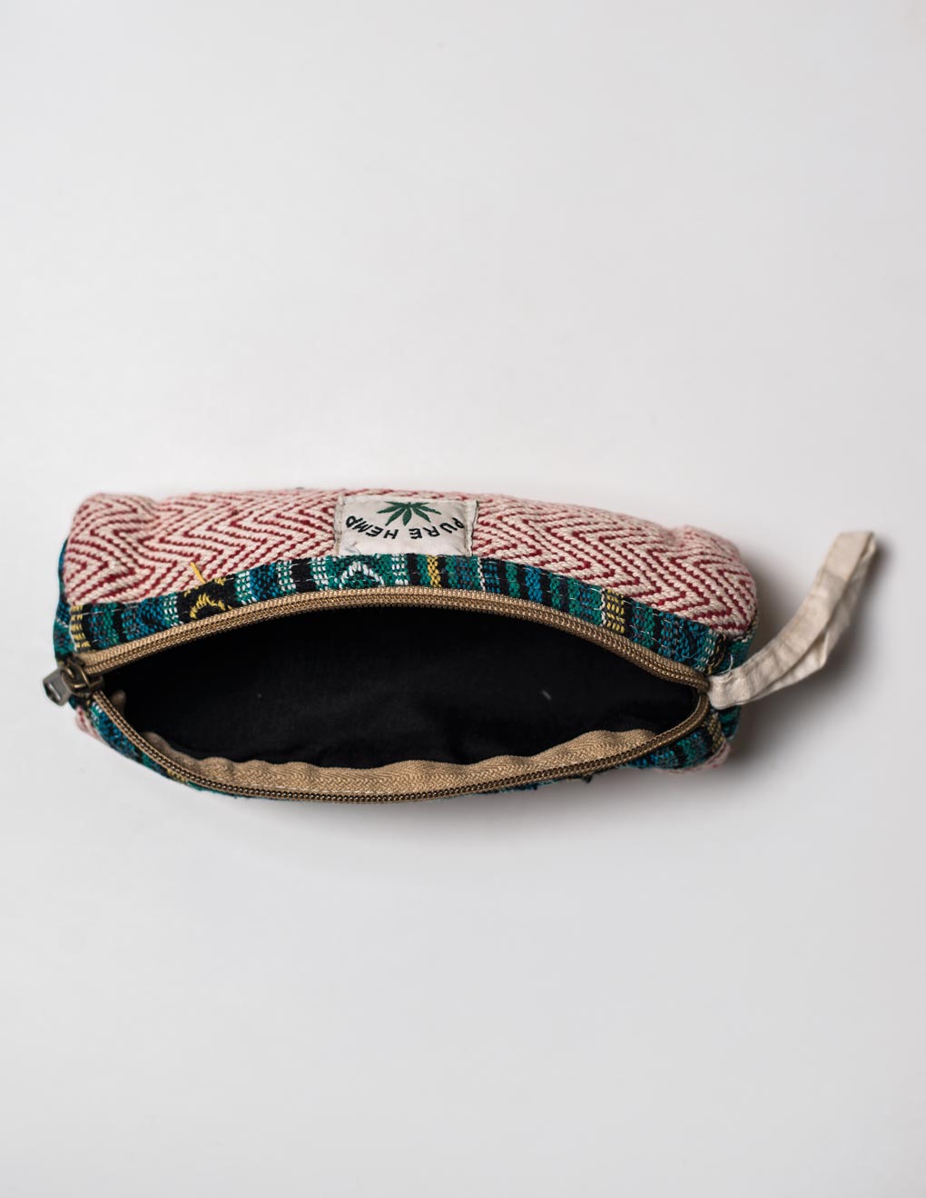 Red Natural Fibre Pencil Pouch