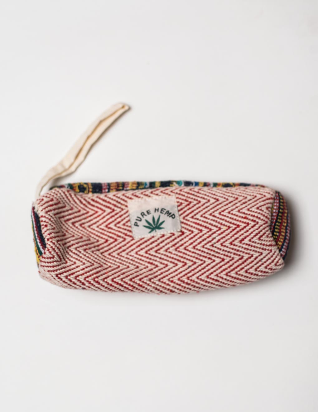 Red Natural Fibre Pencil Pouch