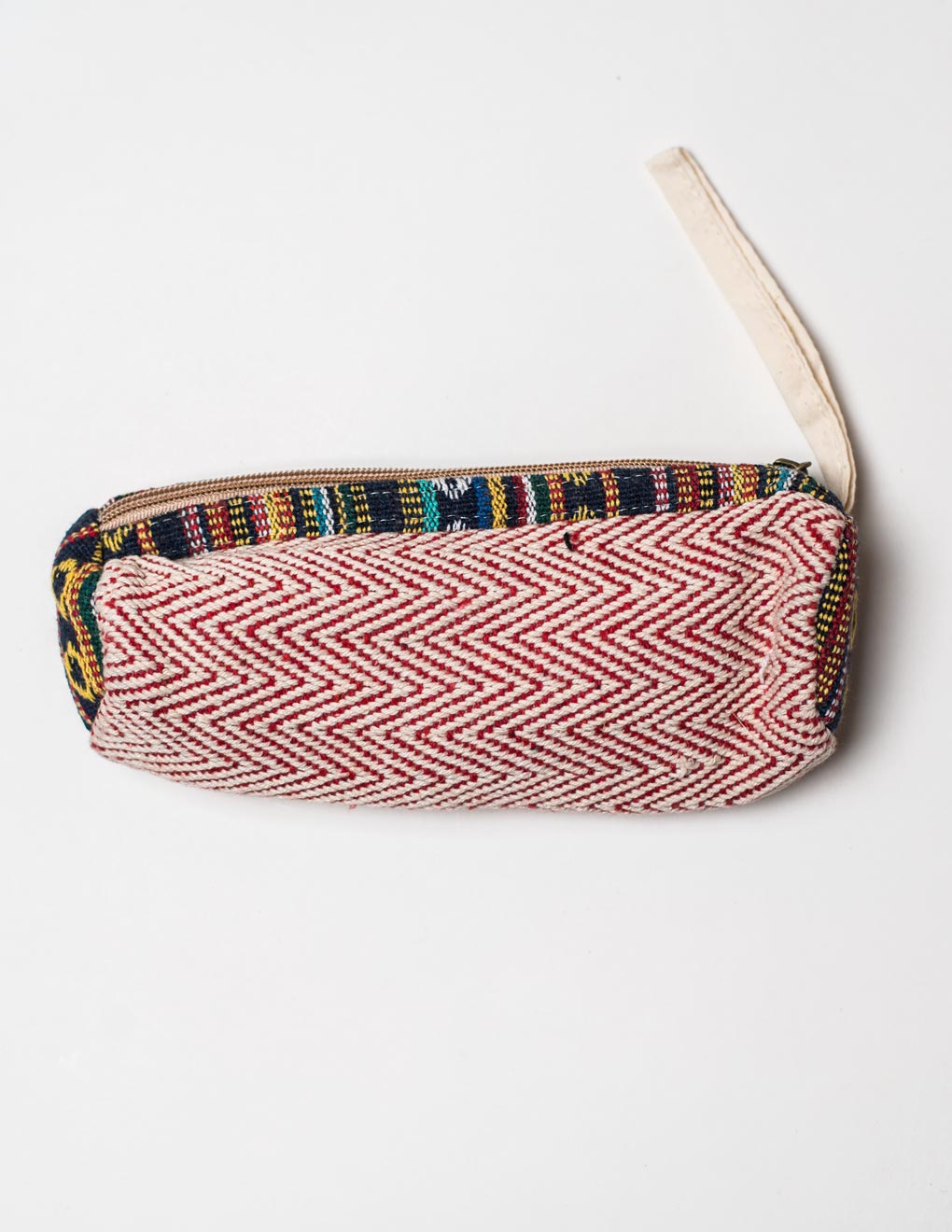 Red Natural Fibre Pencil Pouch