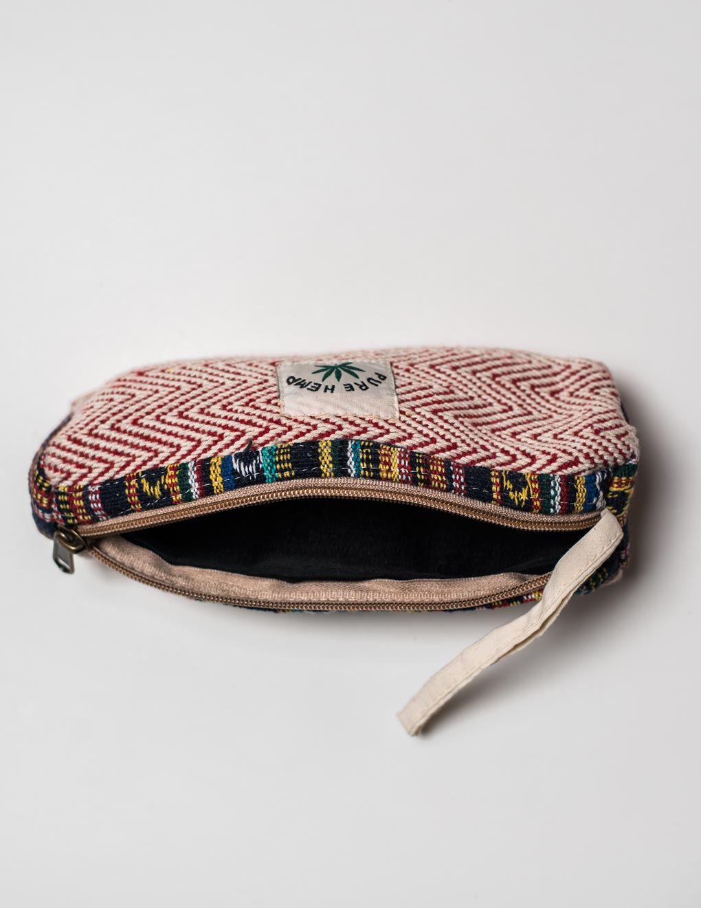 Red Natural Fibre Pencil Pouch