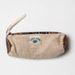White Natural Fibre Pencil Pouch