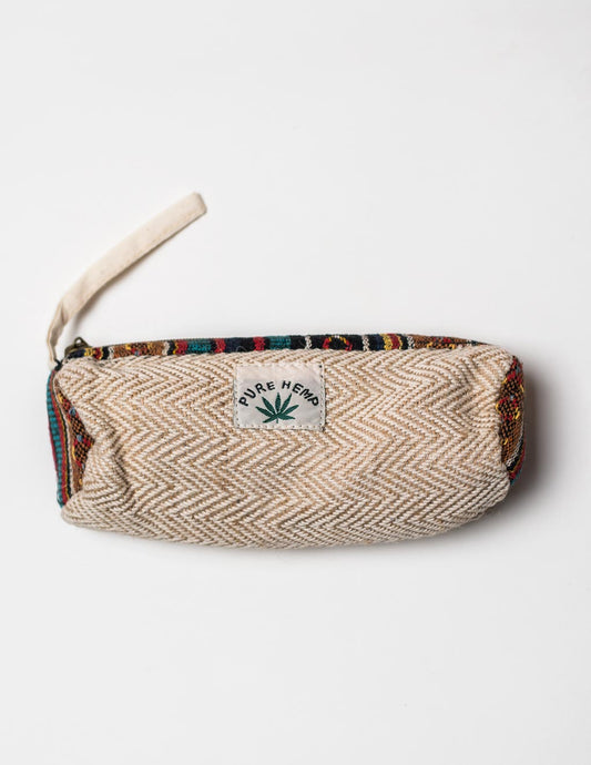 White Natural Fibre Pencil Pouch