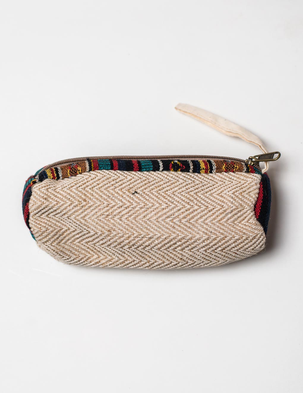 White Natural Fibre Pencil Pouch