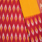 Pochampally Ikat Red Unstitched Suit Set