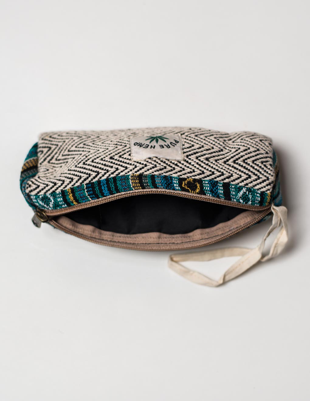 Black Natural Fibre Pencil Pouch