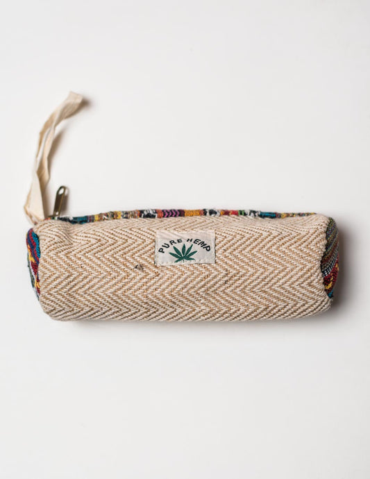 White Natural Fibre Pencil Pouch