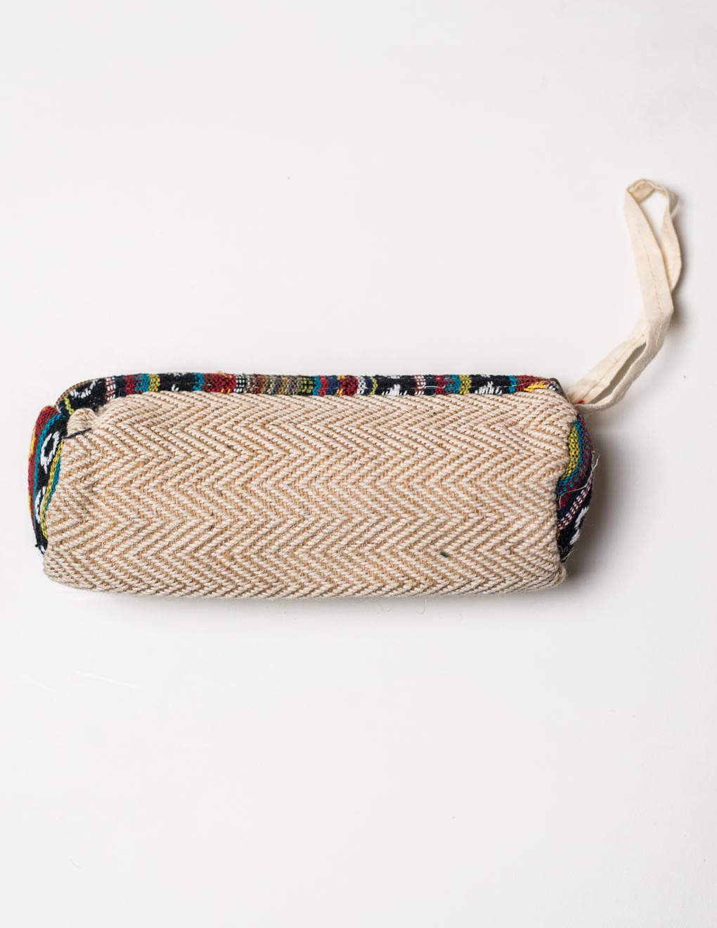 White Natural Fibre Pencil Pouch